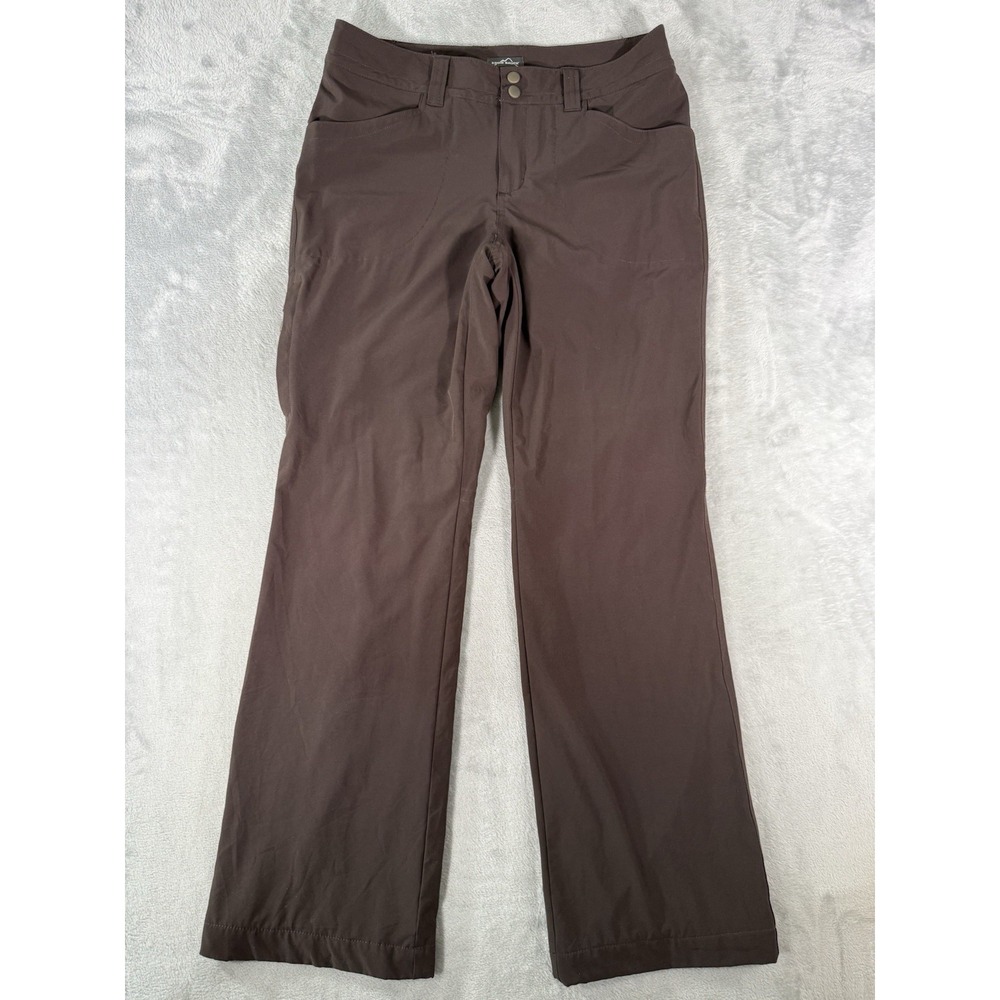 Eddie Bauer Pants Womens 8 Brown‎ Fleece Lined Hiking Outdoor
